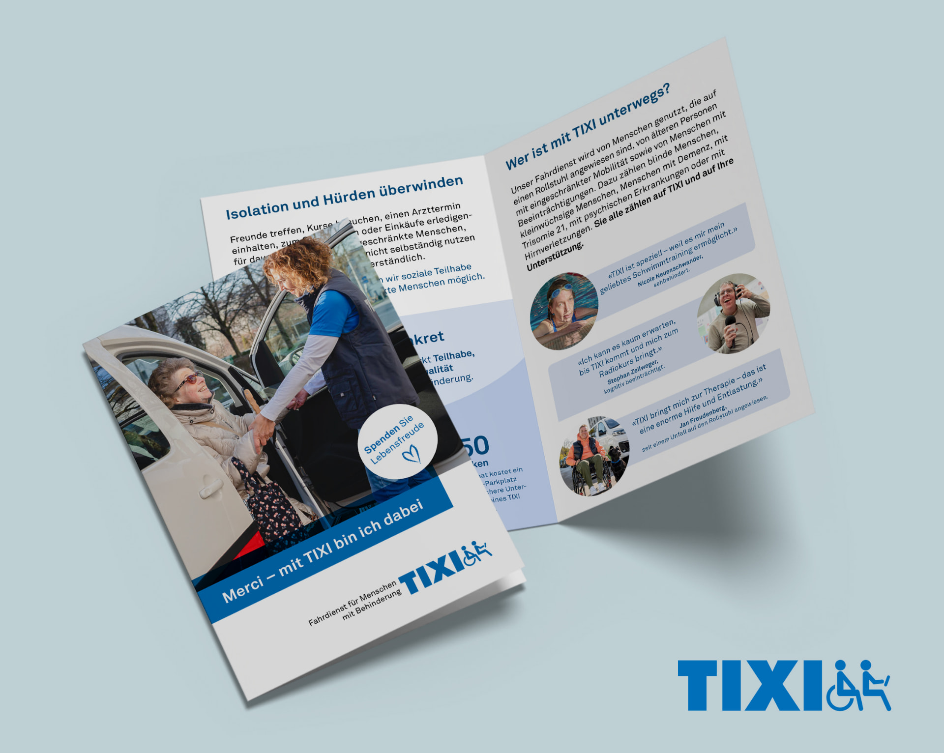 TIXI Spendeflyer