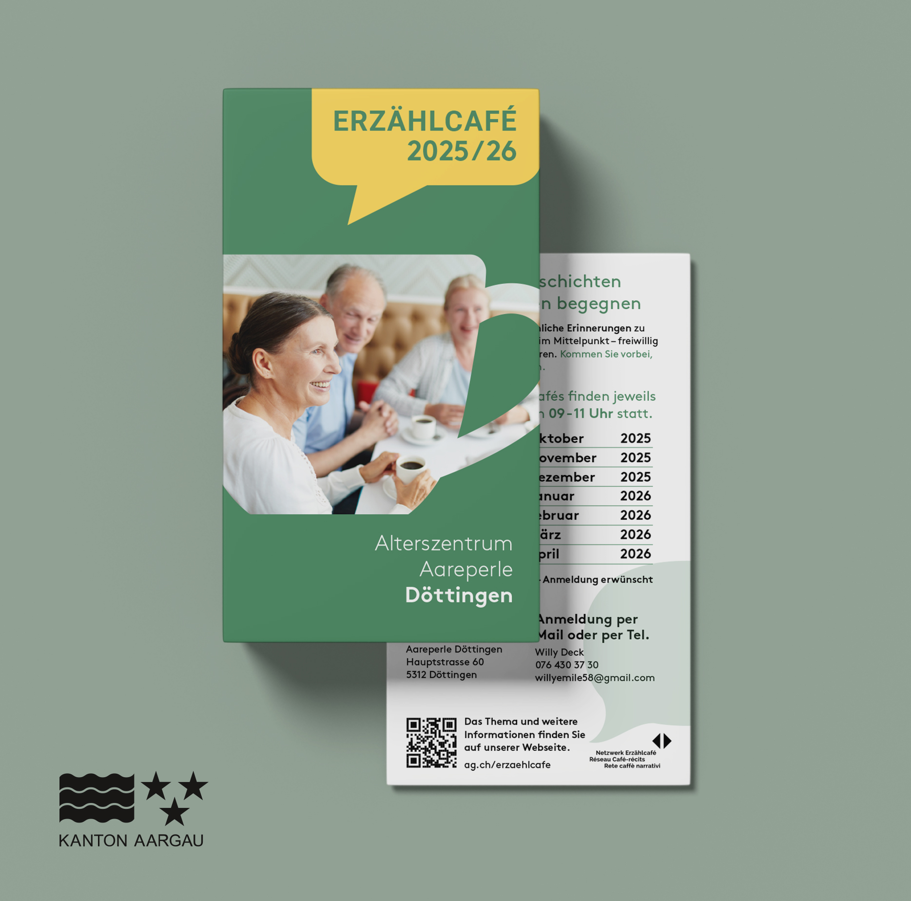Erzählcafé Programmflyer